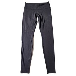 Lululemon Wunder Womens‎ Black Elastic Waist Pull On Ankle Leggings Size Medium